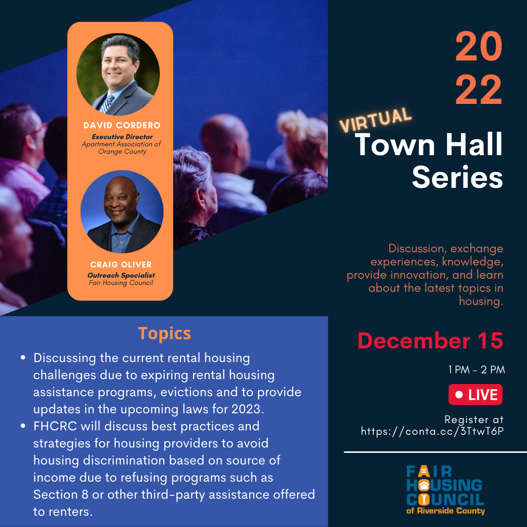 Fair Housing Town Hall Series - December 15